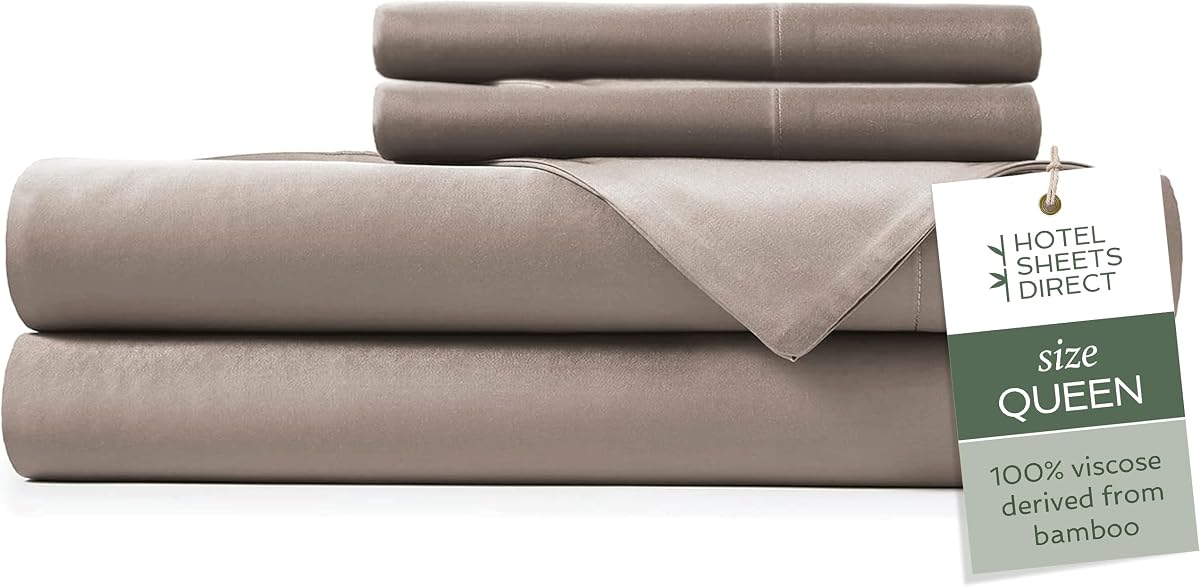Queen 4-Piece Bamboo Sheet Set in Sand